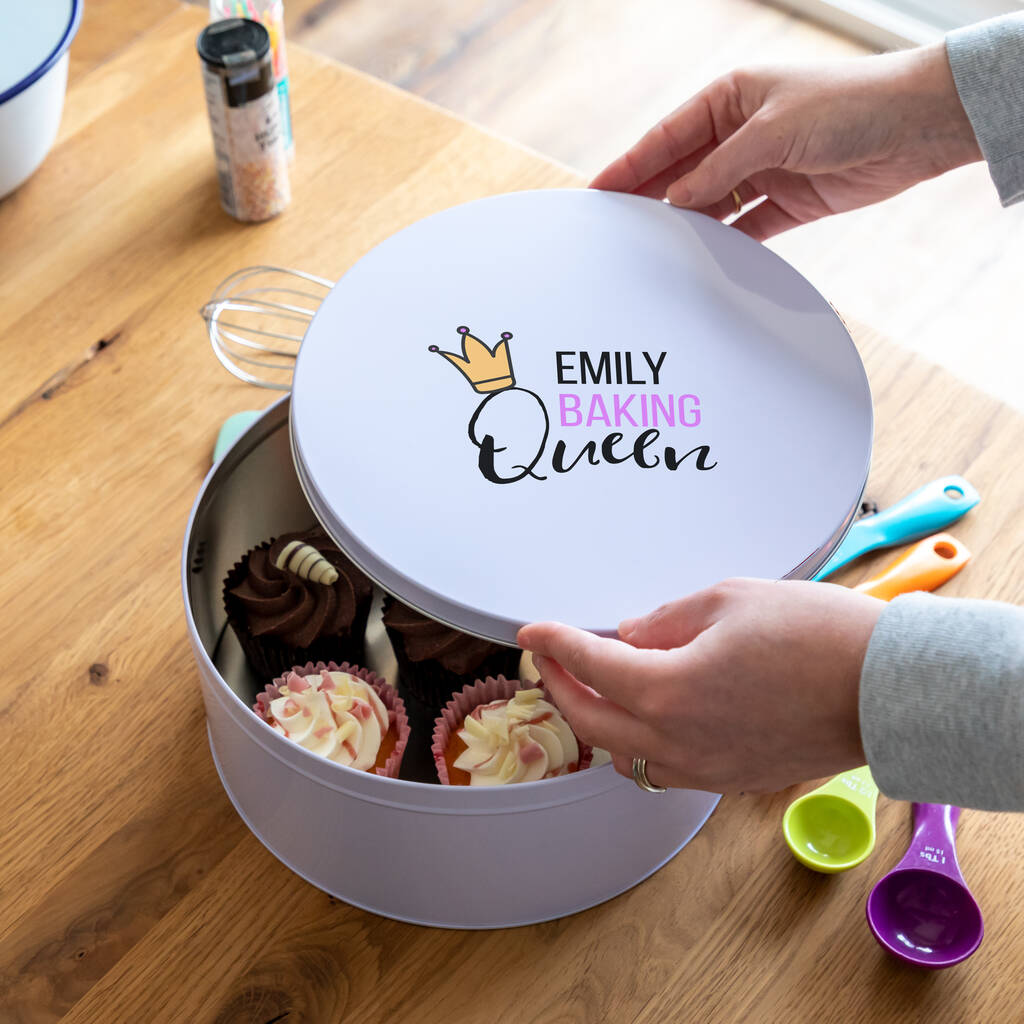 Personalised Baking Queen Cake Tin, 1 of 3