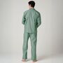 Men's 'Green Flash' Stripe Crisp Cotton Pyjama Set, thumbnail 3 of 4