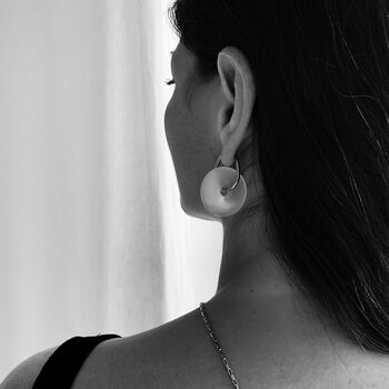 Silver White Iceberg Necklace And Single Earring, 3 of 6