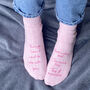 'Things I Can't Wait To Do With You' Letterbox Socks, thumbnail 1 of 4