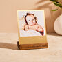 Personalised Brass And Wood Desk Photo Block, thumbnail 1 of 7
