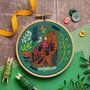 Folk Bear Mini Embroidery Kit, thumbnail 1 of 3