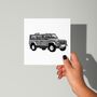 4x4 Off Road Countryside Vehicle Card, thumbnail 2 of 6