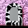 Black And White Retro Tufted Mirror, thumbnail 4 of 6