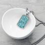 Personalised Men's Blue Turquoise Dog Tag Necklace, thumbnail 3 of 8