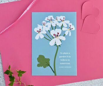 Love Gift Box With Seeds, Rose Quartz, Coaster And Inspirational Postcard – Letterbox Gift, 6 of 7