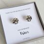 Best Man Or Usher Silver Tie The Knot Cufflinks, thumbnail 2 of 5