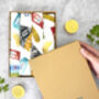 Fish And Chips Napkin Set | Foodie Gift | Hand Drawn Cotton Napkins, thumbnail 3 of 5