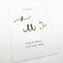 Personalised Gold Wedding Or Event Table Numbers, thumbnail 2 of 2