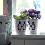 Personalised Penguins Plant Pot, thumbnail 1 of 3