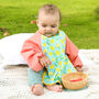 Baby Weaning Bib Coverall In Lemon, thumbnail 2 of 8