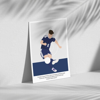 Kieran Tierney Commentary Scotland Football Print, 3 of 3
