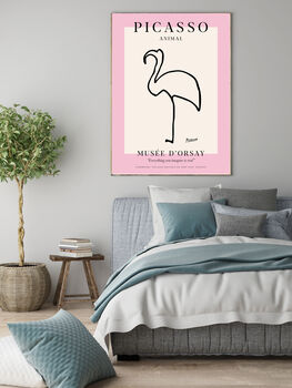 Picasso Flamingo Print, 2 of 4