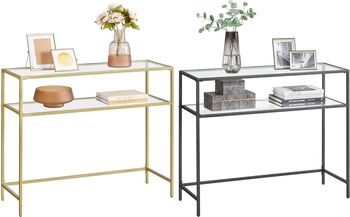 Console Table With Two Tempered Glass, 10 of 10