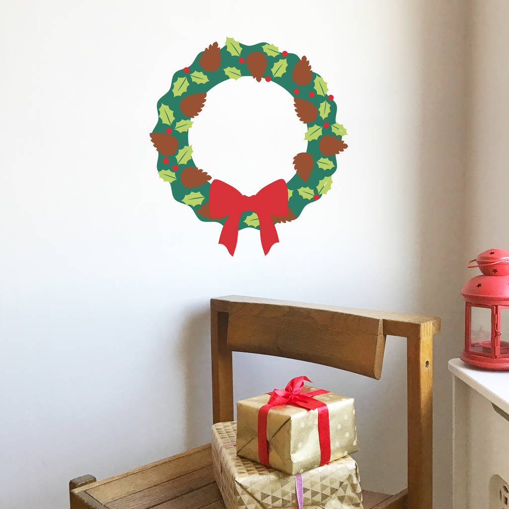 Build Your Own Christmas Wreath Vinyl Wall Sticker Kit By Little ...