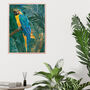 Set Of Three Jungle Animal Prints With Gold Glasses, thumbnail 4 of 8