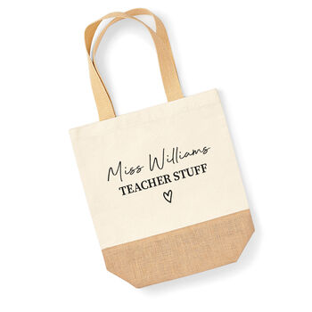 Personalised Teacher End Of Term Tote Bag Gift, 2 of 4