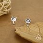 Sterling Silver Flying Squirrel Stud Earrings, thumbnail 1 of 12