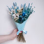 Mini Blue Daisy Dried Flower Arrangement, thumbnail 1 of 6