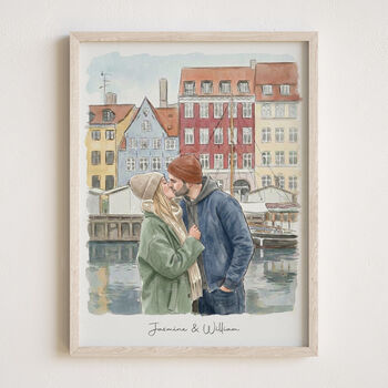 Personalised Couple Portrait From Photo, 10 of 12