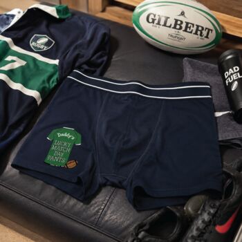 Personalised Lucky Rugby Match Day Underwear, 4 of 5