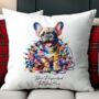 Personalised French Bulldog In Christmas Lights, thumbnail 4 of 11