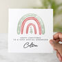 Personalised Rainbow Grandson Christmas Card, thumbnail 1 of 3
