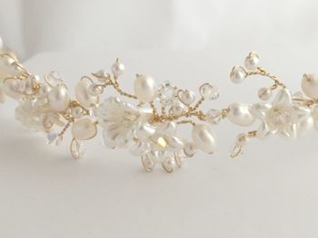 Pearl Floral Bridal Bracelet, 3 of 3