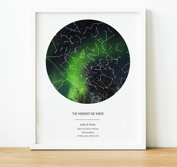 Personalised Stap Map Print Anniversary Gift, 2 of 12