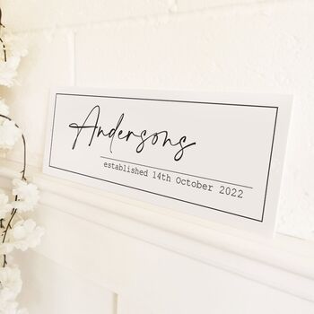 Personalised 'Elegance' Wall Sign, 2 of 8