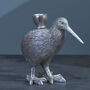 G Decor Brass Kiwi Bird Gold And Silver Candle Holders, thumbnail 3 of 5