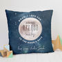Love You Across The Miles To The Moon And Back Cushion, thumbnail 4 of 10