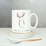 Personalised Winter Rabbit Christmas Mug, thumbnail 1 of 3