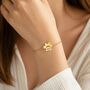 Personalised Dog Memorial Bracelet Paw Print Rainbow Bridge, thumbnail 3 of 11