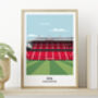 Manchester Utd Football Stadium Print Gift, thumbnail 1 of 9