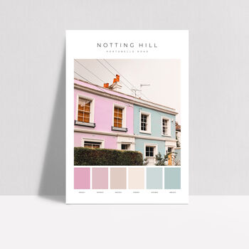 Portobello Houses, Notting Hill, Colour Palette Print, 2 of 3