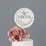 Personalised Wedding Cake Topper With Peonies, thumbnail 1 of 5