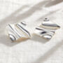 Fortune Square Stud Earrings, thumbnail 1 of 8