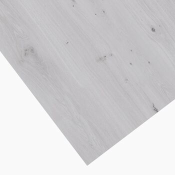 Holborn White Veneer Stainless Steel Wood Dining Table, 3 of 8