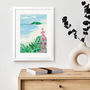 Porthmeor From The Coast Path Print By Gill Wild, thumbnail 2 of 8