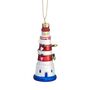 Glass Lighthouse Christmas Tree Decoration, thumbnail 2 of 3