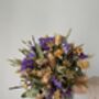 Purple Yellow Meadow Dried Bouquet, thumbnail 3 of 7
