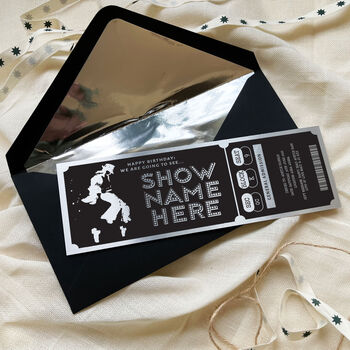 Personalised Gold Or Silver Theatre Ticket Keepsake, 7 of 12