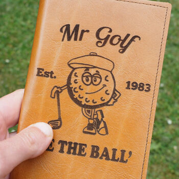 Personalised 'Mr Golf' Golf Scorecard Holder, 3 of 8