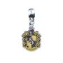 Harry Potter Hufflepuff Crest Slider Charm Silver, thumbnail 1 of 2