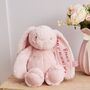 Personalised My 1st Valentine's Day Pink Bunny Soft Toy, thumbnail 1 of 3