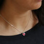 Personalised Sterling Silver Heart Charm Necklace, thumbnail 3 of 9