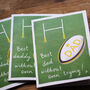 Dad, Daddy Or Grandad Rugby Pun Father's Day Card, thumbnail 1 of 6