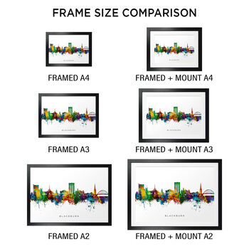 Blackburn Skyline Cityscape Art Print, 5 of 12