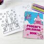 Princess And Unicorn Colouring Book And Crayon Set, thumbnail 2 of 4